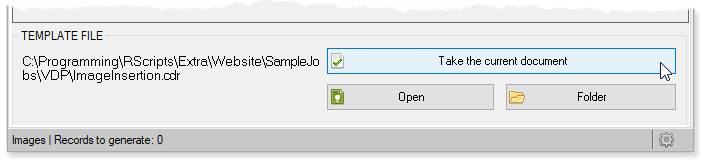 ReproScripts Variable data manager ~ CorelDraw tempalte file for the project