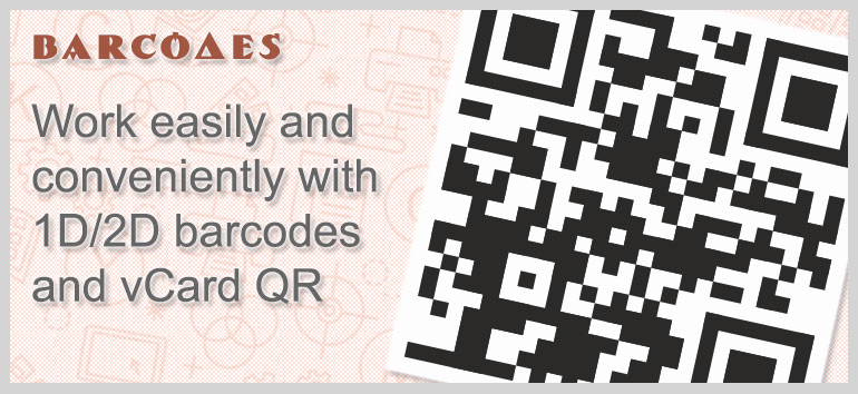 ReproScripts BarCodes - work easily and conveniently with 1D/2D barcodes and vCard QR