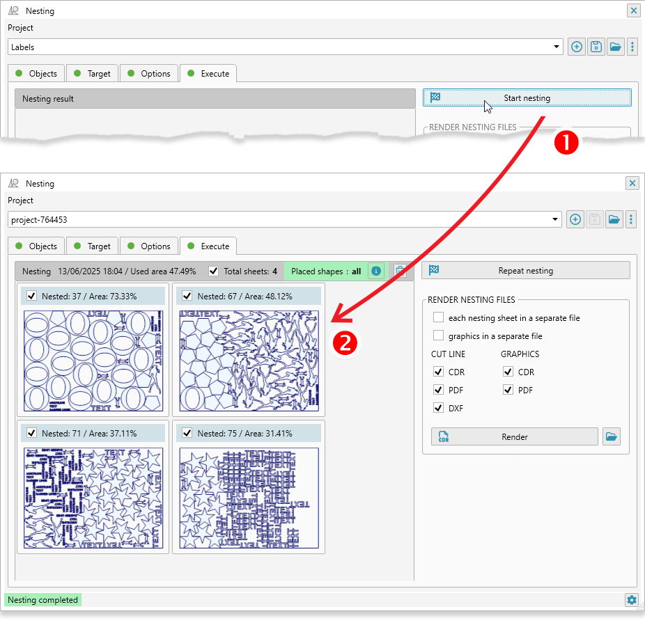 Reproscripts Imposition - performing nesting calculation