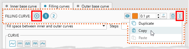 Guilloche border designer inner curves navigation