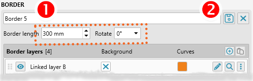 Guilloche border designer editing preset parameters