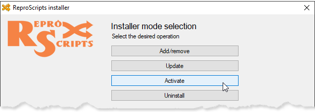 Selecting installer mode