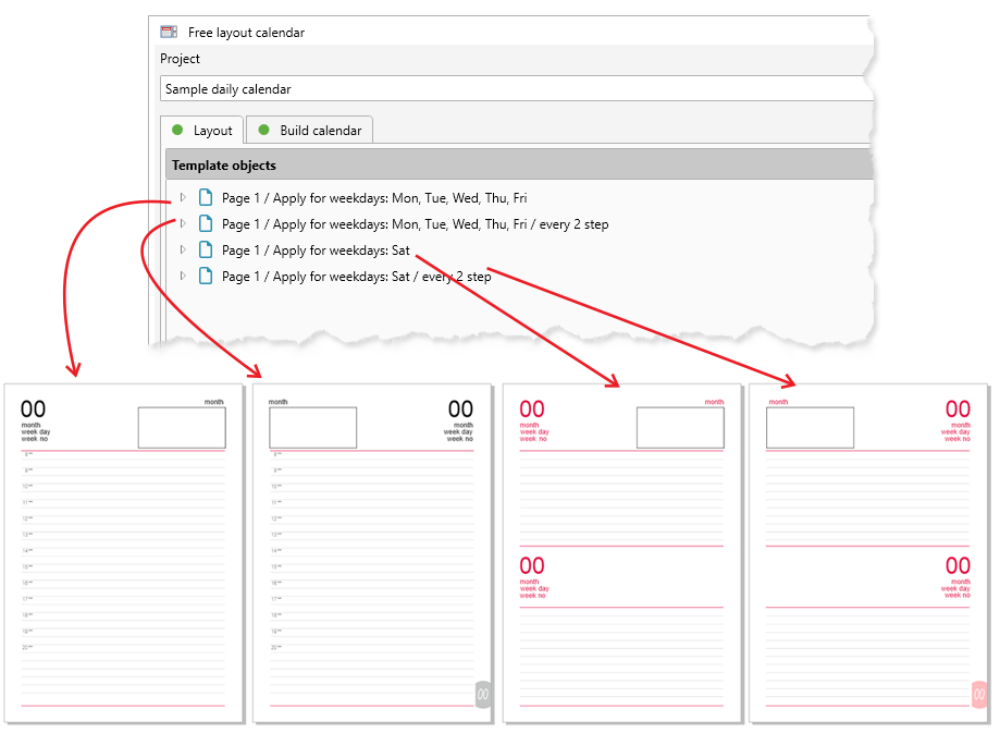 ReproScripts Free layout calendar ~ multipage calendar template