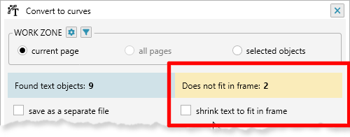 ReproScripts Core Convert to curves plugin ~ checks for overflow text frames in documents