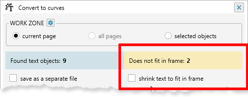 ReproScripts Core Convert to curves plugin ~ checks for overflow text frames in documents