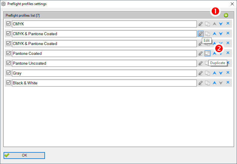 ReproScripts Core Preflight checklist plugin ~ settings for preflight profiles