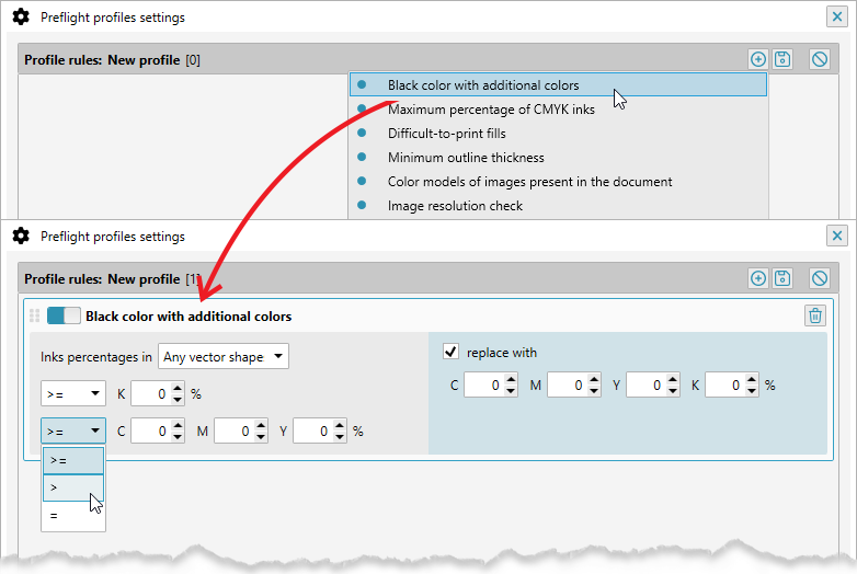 ReproScripts Core Preflight checklist plugin ~ editing rules in a profile