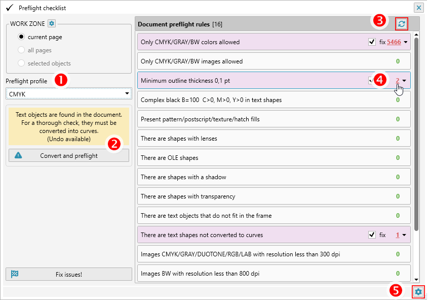 ReproScripts Core Preflight checklist plugin ~ scan your files for printing related issues