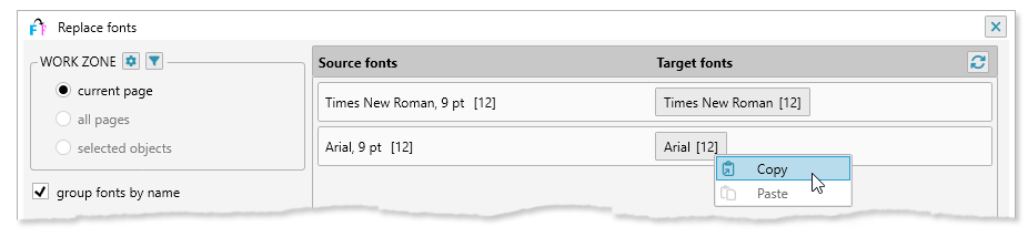 ReproScripts Core Replace fonts plugin ~ copy-paste target fonts