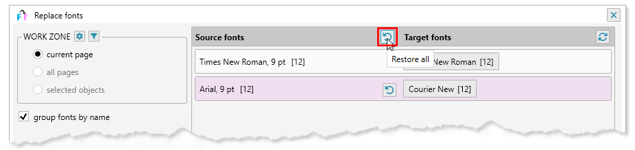 ReproScripts Core Replace fonts plugin ~ reset all changed fonts in the list