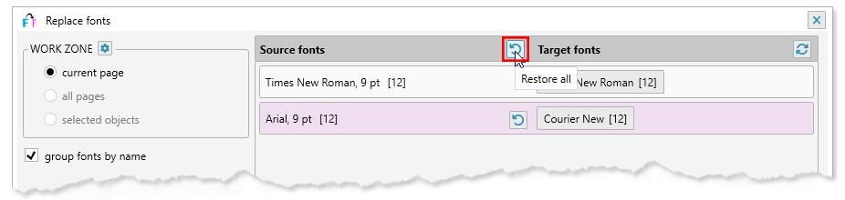 ReproScripts Core Replace fonts plugin ~ reset all changed fonts in the list