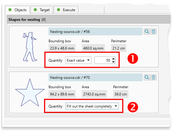 Reproscripts Imposition - quantity options for nesting objects