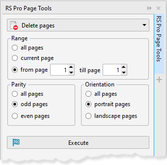 ReproScripts Pro Page Tools - deleting pages