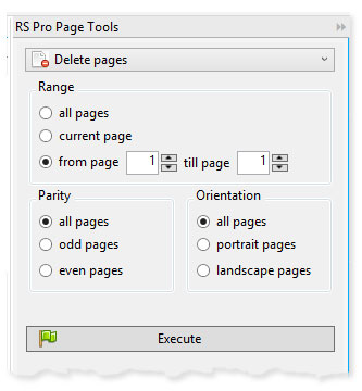 ReproScripts Pro Page Tools - deleting pages