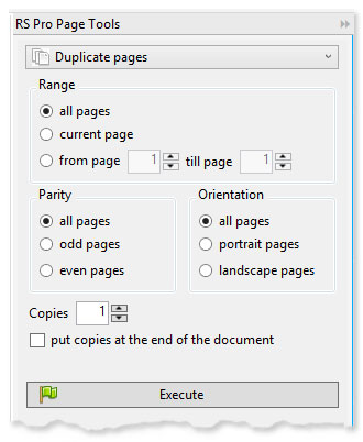 ReproScripts Pro Page Tools - duplicating pages