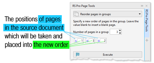 ReproScripts Pro Page Tools - repositioning pages in groups