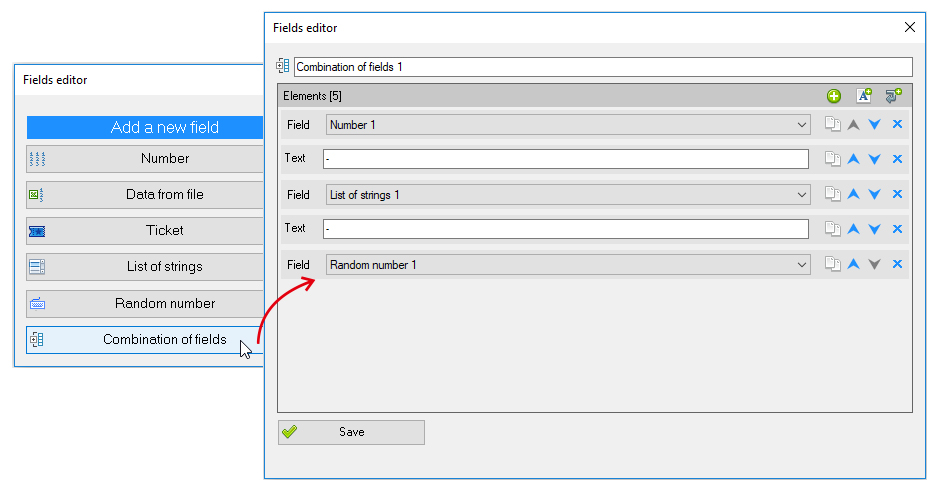 ReproScripts Variable data manager ~ combining fields