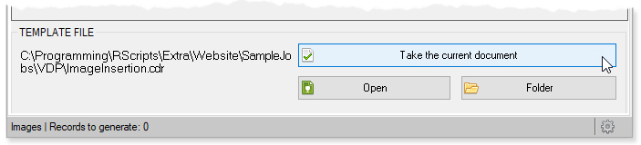 ReproScripts Variable data manager ~ CorelDraw tempalte file for the project