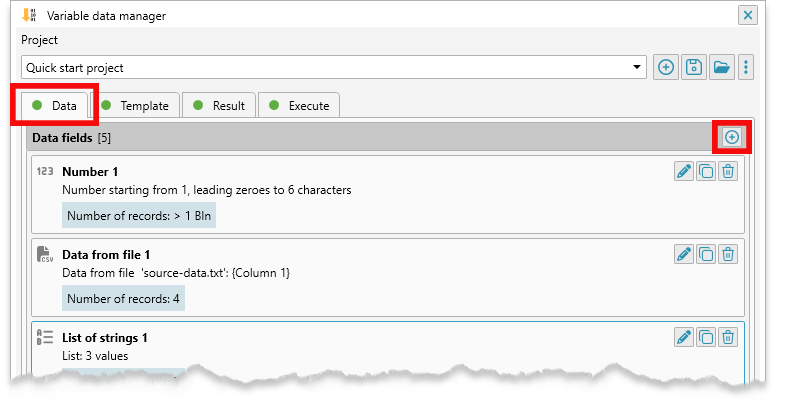 ReproScripts Variable data manager ~ data fields