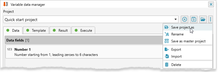 ReproScripts Variable data manager ~ project manager