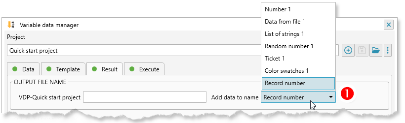 ReproScripts Variable data manager ~ output file name