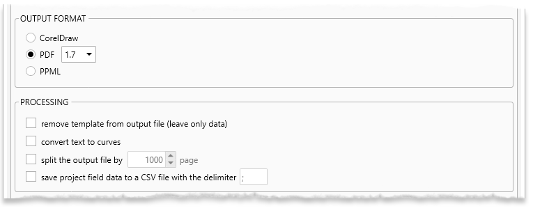 ReproScripts Variable data manager ~ output format - PDF